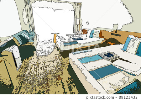 City pop hotel room 89123432