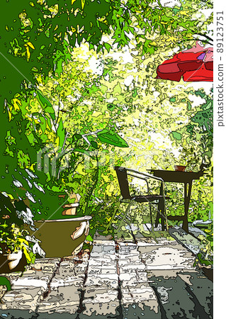 城市流行綠色咖啡館 89123751