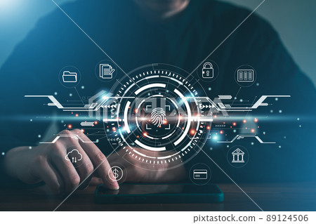 Technology Fingerprint Recognition Dashboard Fingerprint authentication 89124506