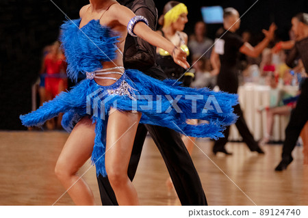 couple dancers dancing jive in dance sport couple dancers dancing jive in dance sport 89124740