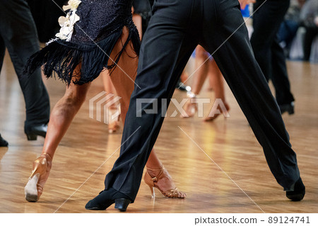 legs male and female dancers in dance competition legs male and female dancers in dance competition 89124741