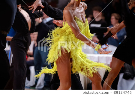 group dancers dancing latino at dance competition group dancers dancing latino at dance competition 89124745