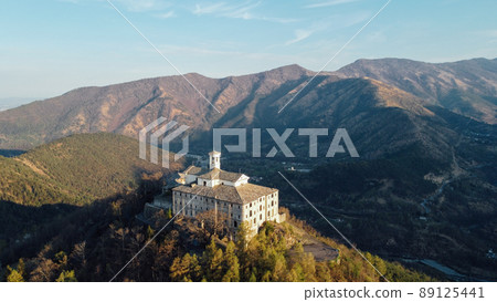 Aerial view of Sanctuary of Saint Ignatius of Loyola. Aerial view of Sanctuary of Saint Ignatius of Loyola. 89125441