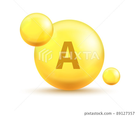 Vitamin golden capsules. Realistic 3d gold bubbles. Vector multivitamin pills Vitamin golden capsules. Realistic 3d gold bubbles. Vector multivitamin pills 89127357