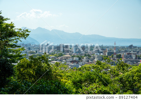 Scenery from the hill in Oita city area Scenery from the hill in Oita city area 89127404