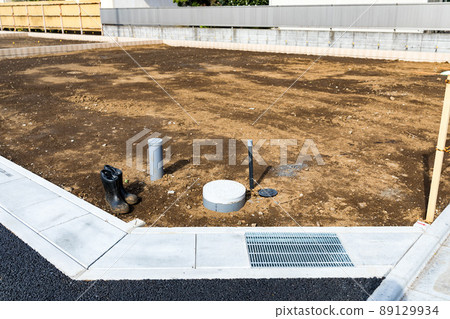 New construction site and boots 89129934
