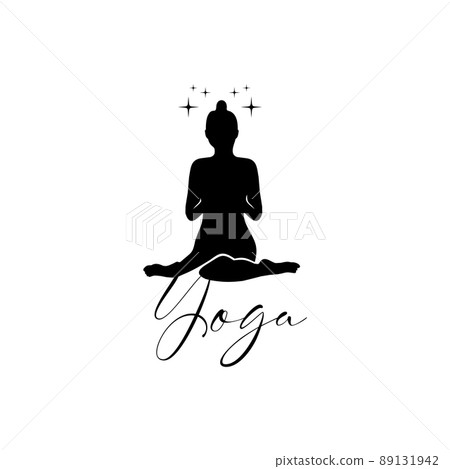 Woman yoga human meditation logo design Woman yoga human meditation logo design 89131942
