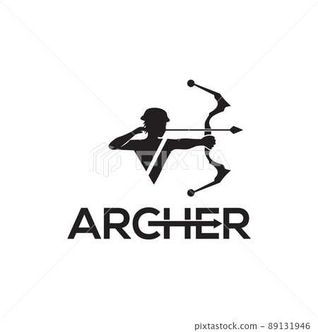 Archer man logo design icon Archer man logo design icon 89131946