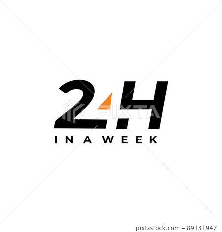 24 hours service icon logo design 24 hours service icon logo design 89131947