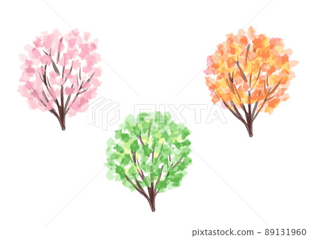Watercolor tree illustration Watercolor tree illustration 89131960