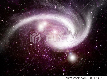 galaxy in a free space. 3D rendering 89133196