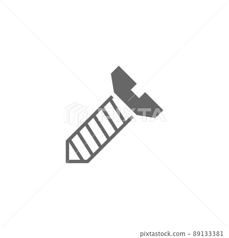 Screw, bolt icon logo design illustration Screw, bolt icon logo design illustration 89133381