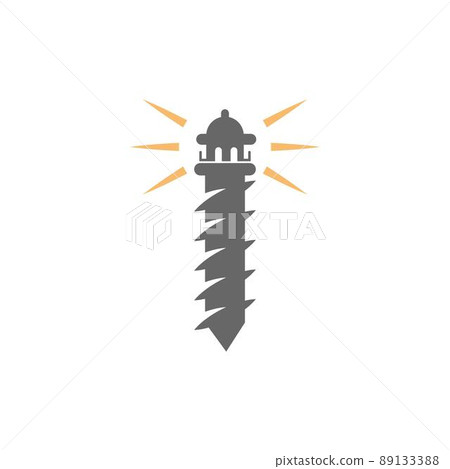 Screw, bolt icon logo design illustration Screw, bolt icon logo design illustration 89133388