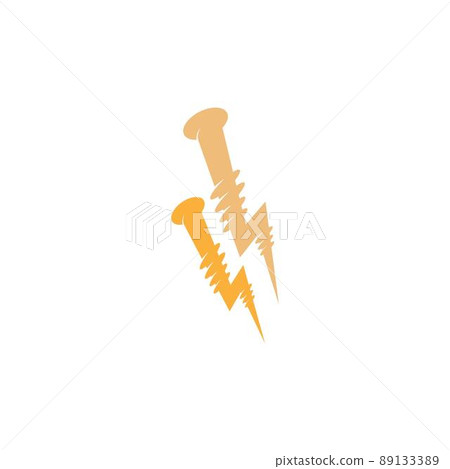 Screw, bolt icon logo design illustration 89133389