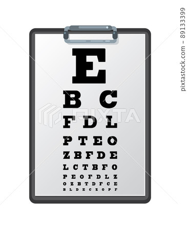 Clipboard with a sheet of paper. 89133399