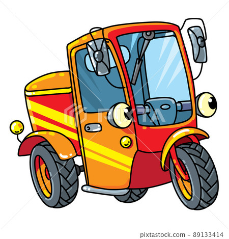 Funny small scooter or car with eyes Funny small scooter or car with eyes 89133414