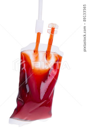 blood bag isolated blood bag isolated 89133565