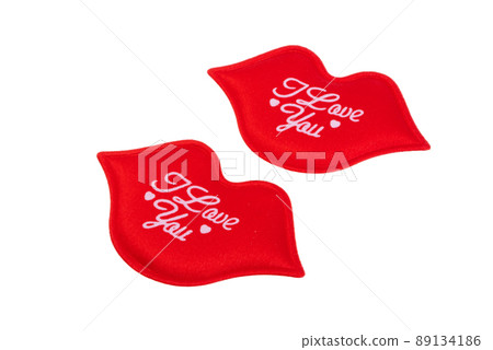 red lips isolated red lips isolated 89134186