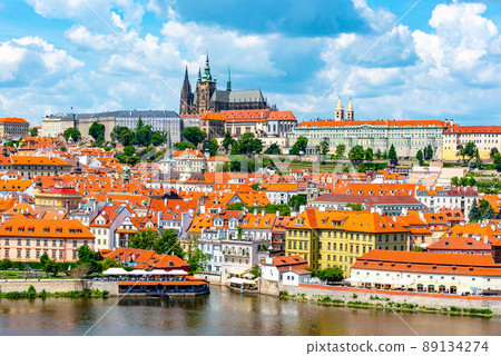 Prague Panorama with Prague Castle Prague Panorama with Prague Castle 89134274