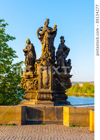 Statues of Saints Barbara, Margaret and Elizabeth Statues of Saints Barbara, Margaret and Elizabeth 89134277