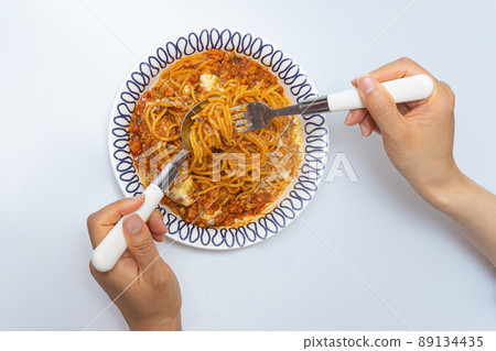 meat sauce pasta 89134435