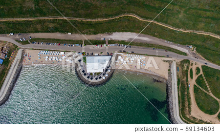 Beautiful sea coast aerial view. Odessa. Ukraine. Beautiful sea coast aerial view. Odessa. Ukraine. 89134603