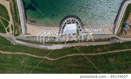 Beautiful coast of the Black Sea. Aerial view. Odessa. Ukraine. Beautiful coast of the Black Sea. Aerial view. Odessa. Ukraine. 89134607