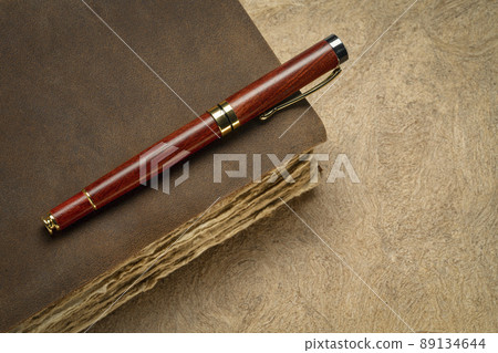 antique leather-bound journal 89134644