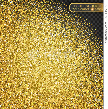 Gold sparkles on a transparent background. Gold sparkles on a transparent background. 89135139
