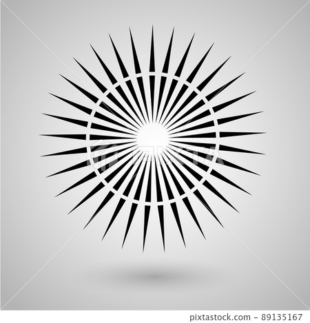 Abstract minimal black and white star for design Eps 10 stock photography illustration 89135167