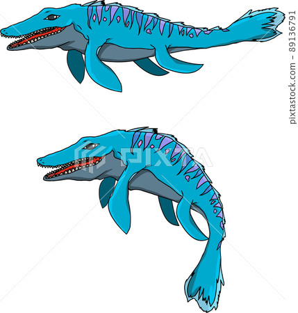 滄龍在海中游泳 滄龍在海中游泳 89136791