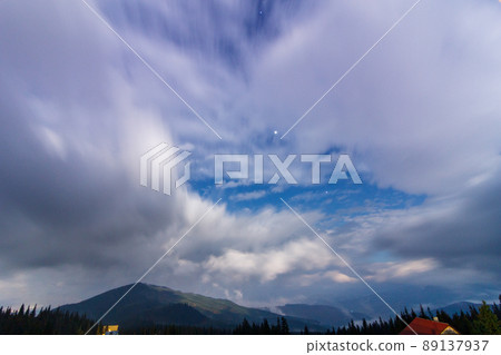 The Carpathian Mountains. A beautiful mountain landscape. Nature in the mountains. Beautiful clouds. The Carpathian Mountains. A beautiful mountain landscape. Nature in the mountains. Beautiful clouds. 89137937