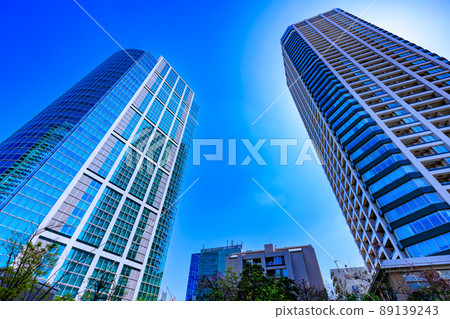 Cityscape of Shirokane, Minato-ku, Tokyo NBF Platinum Tower and Shirokane Tower 89139243