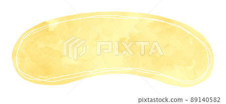 彩色框架水彩黃色 89140582