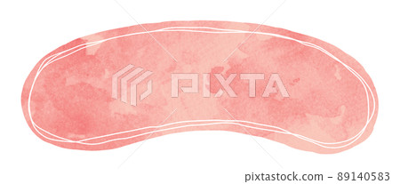 彩色框架水彩粉紅色 89140583