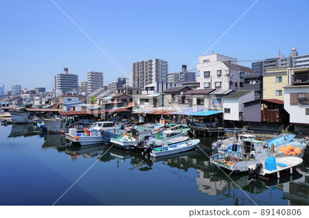 小安運河和小安海灘的風景（橫濱市神奈川區） 89140806