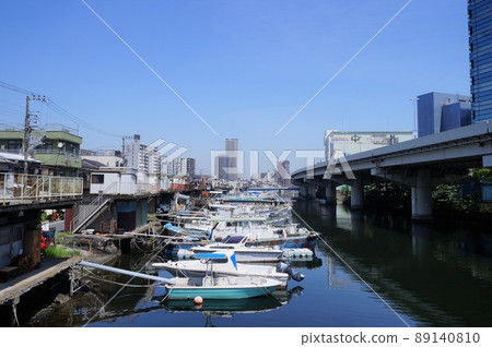 小安運河和浦島町的風景（橫濱市神奈川區） 89140810