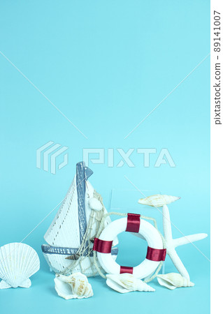 Summer concept podium image for product photography 89141007