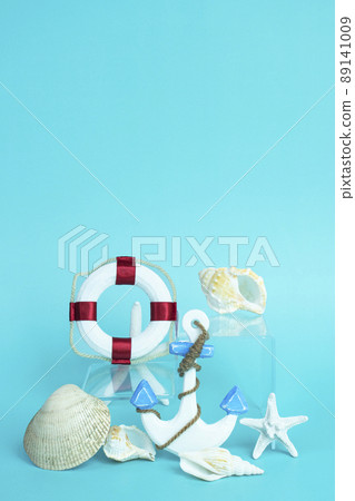 Summer concept podium image for product photography 89141009