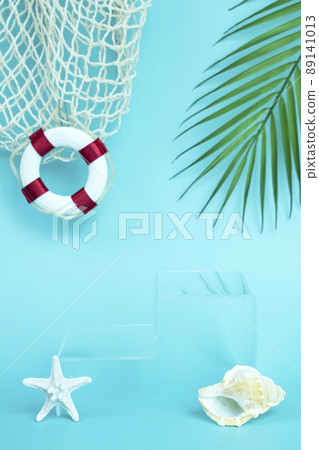 Summer concept podium image for product photography 89141013
