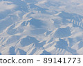 Aerial view of snow-capped mountains 89141773
