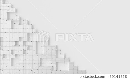 Technology abstract background. Futuristic Graphic. Square grid and network with connected circle design. Technology abstract background. Futuristic Graphic. Square grid and network with connected circle design. 89141858