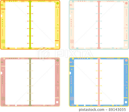 復古幾何圖案筆記本套裝 復古幾何圖案筆記本套裝 89143035