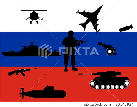 Illustration material representing the Russian army. Illustration material representing the Russian army. 89143924