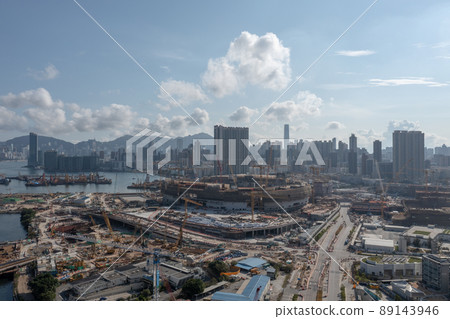 Kai Tak Sports Park is under construction, construction site 24 April 2022 89143946