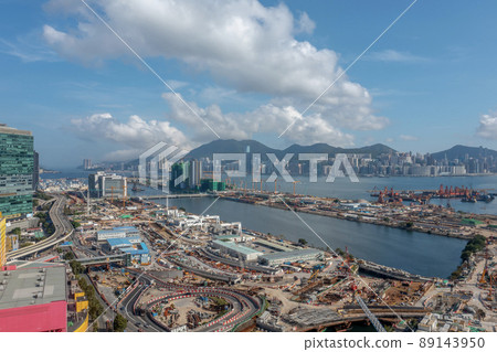 New highway under construction in Central Kowloon Route 24 April 2022 89143950