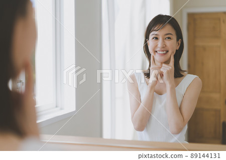 Practice smiling in the mirror Practice smiling in the mirror 89144131