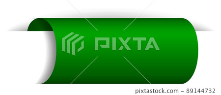 Green banner design on white background 89144732