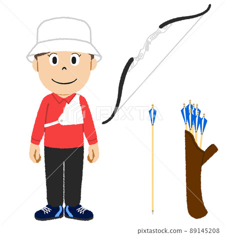 射箭女孩圖 89145208