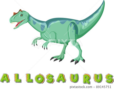Dinosaur wordcard for allosaurus Dinosaur wordcard for allosaurus 89145751